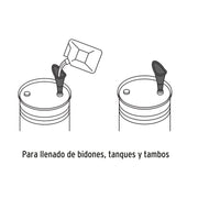 Embudo plástico 250 ml, cuello rígido, TRUPER