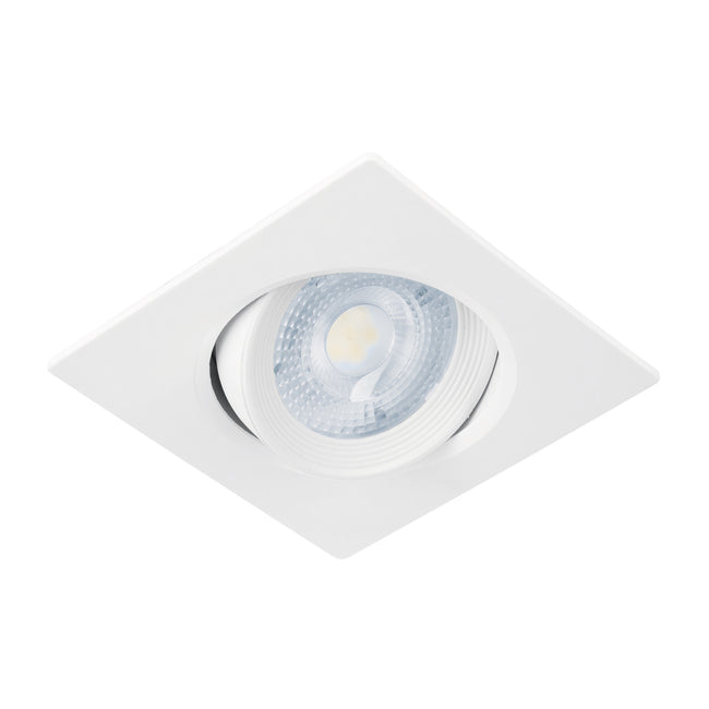 Luminario LED empotrable 5W 6500K, cuadrado, blanco, VOLTECK