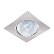 Luminario LED empotrable 5W 6500K, cuadrado, cromo, VOLTECK