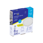 Luminario LED plafón 8W 6500K, ajustable, redondo, VOLTECK