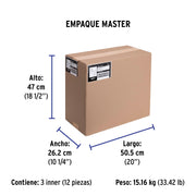 Extensión eléctrica de uso rudo 12 m 2x16 AWG, VOLTECK