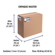 Extensión eléctrica de uso rudo 15 m 2x16 AWG, VOLTECK