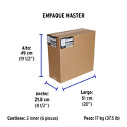 Extensión eléctrica uso rudo 30 m 2x16 AWG para 1 clavija