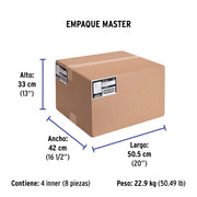 Extensión eléctrica de uso rudo 30 m 2x16 AWG, VOLTECK