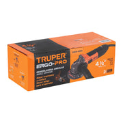 Esmeriladora angular 4-1/2', 950W, TRUPER ERGO PRO