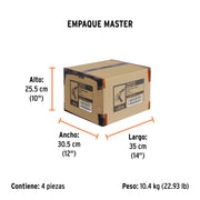 Esmeriladora angular 4-1/2', 950W, TRUPER ERGO PRO