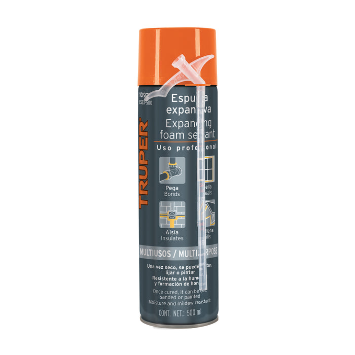 Espuma expansiva de poliuretano, 500 ml, TRUPER
