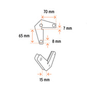 2 Escuadras magnéticas esquineras 2-3/4' carga 11 kg, TRUPER