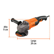Esmeriladora angular 4-1/2', 1300W, TRUPER PRO