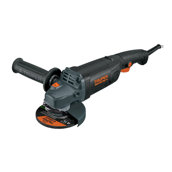 Esmeriladora angular 4-1/2', 1250W, TRUPER INDUSTRIAL