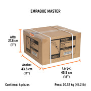 Esmeriladora angular 4-1/2', 1250W, TRUPER INDUSTRIAL