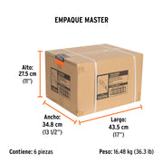 Esmeriladora 4-1/2', 850 W, int. paleta, TRUPER INDUSTRIAL