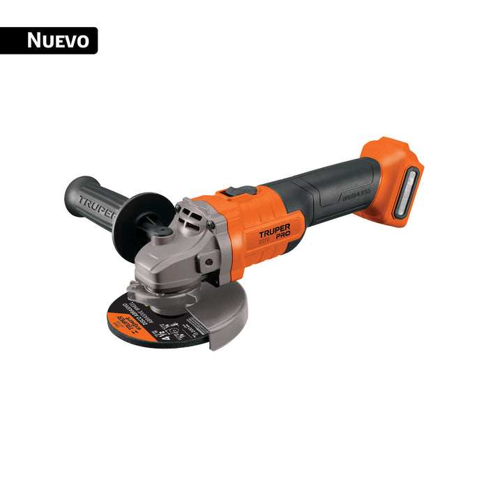 Esmeriladora 4-1/2', 20V, sin accesorios, TRUPER PRO