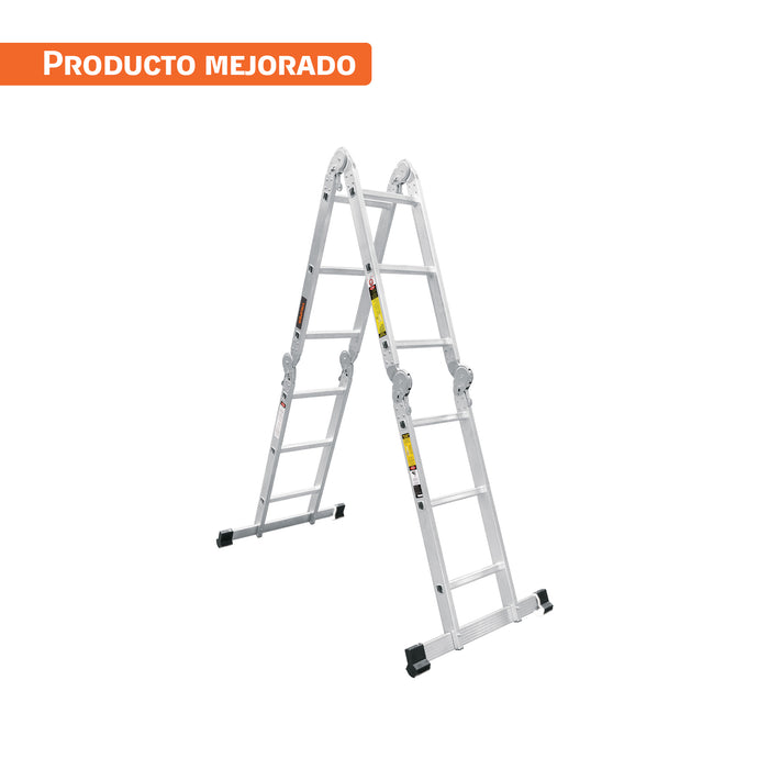 Escalera multiposición 12 peldaños, capacidad 150 kg, TRUPER