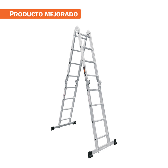 Escalera multiposición 16 peldaños, capacidad 150 kg, TRUPER