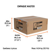 Esmeril recto (rectificador) 1/4' 600W, TRUPER INDUSTRIAL
