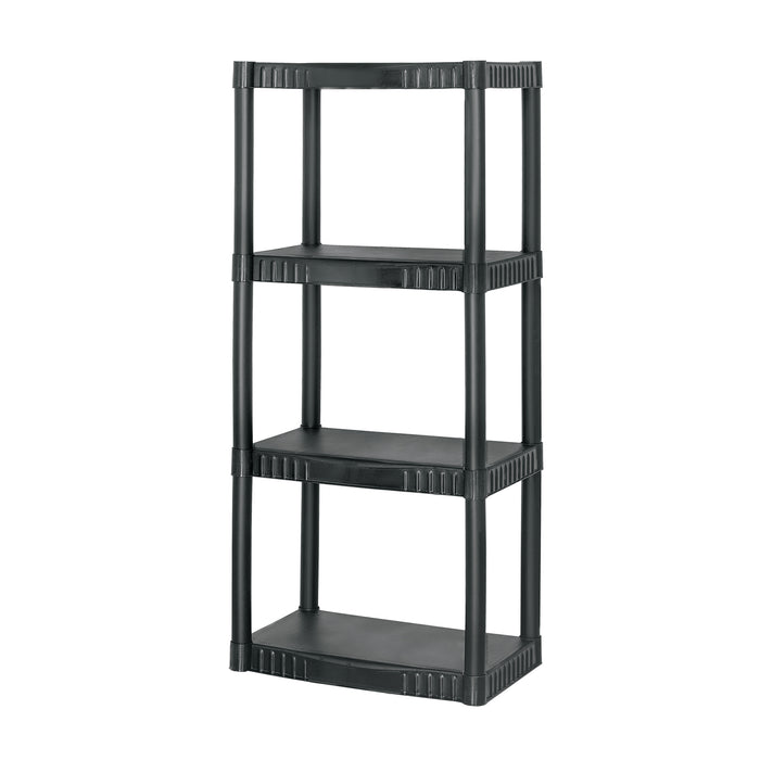 Estante plástico 4 repisas capacidad 27kg, 56x36x123, PRETUL