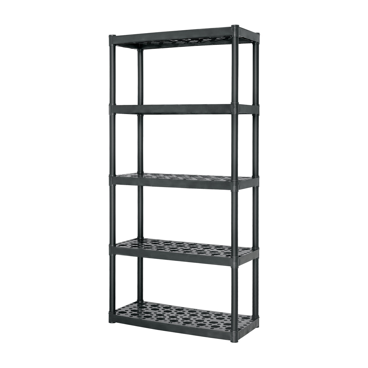 Estante plástico 5 repisas capacidad 70kg, 91x43x185, TRUPER