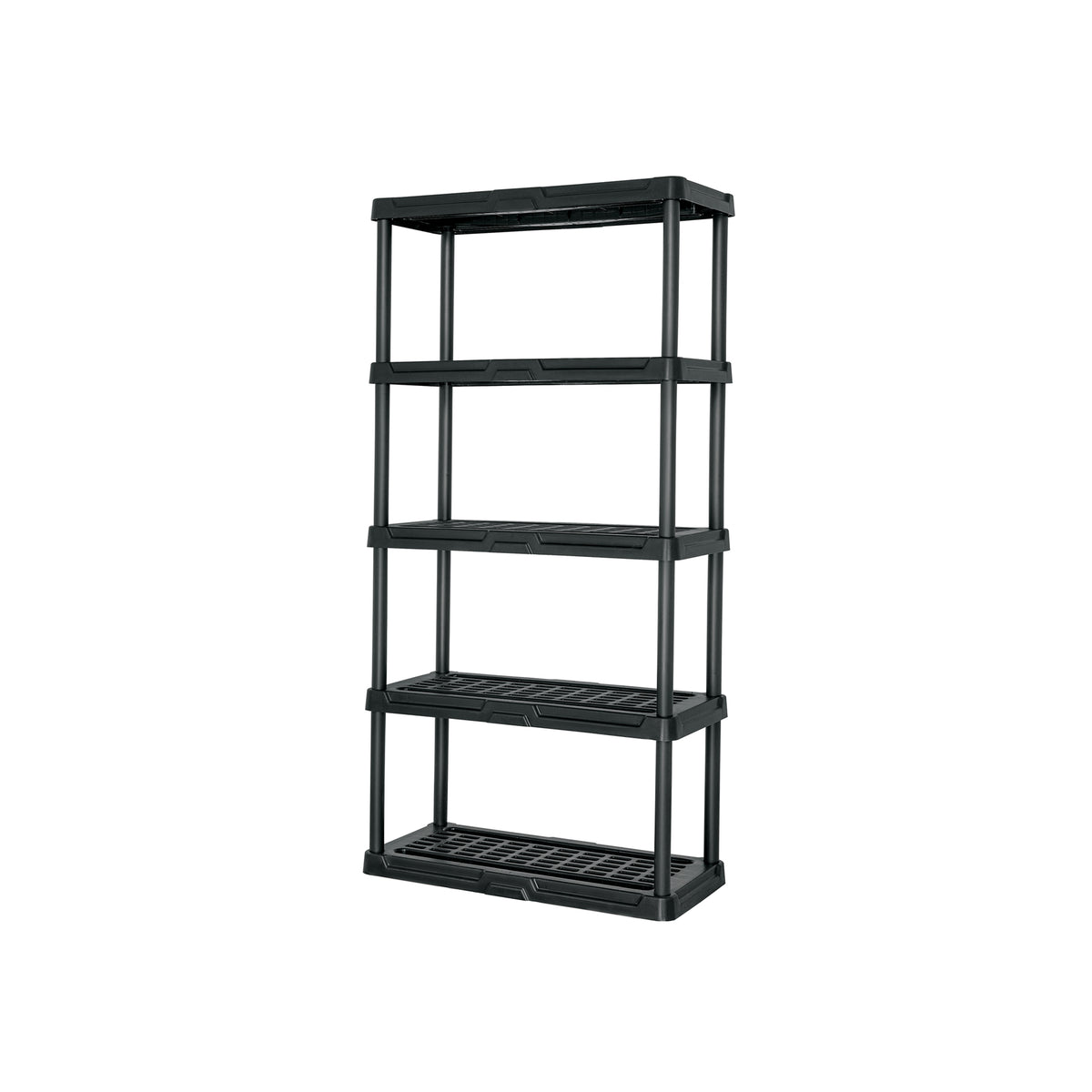 Estante plástico 5 repisas capacidad 35kg, 92x43x185, PRETUL