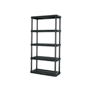 Estante plástico 5 repisas capacidad 35kg, 92x43x185, PRETUL