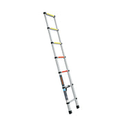 Escalera telescópica, 7 peldaños, tipo II, capacidad 102kg