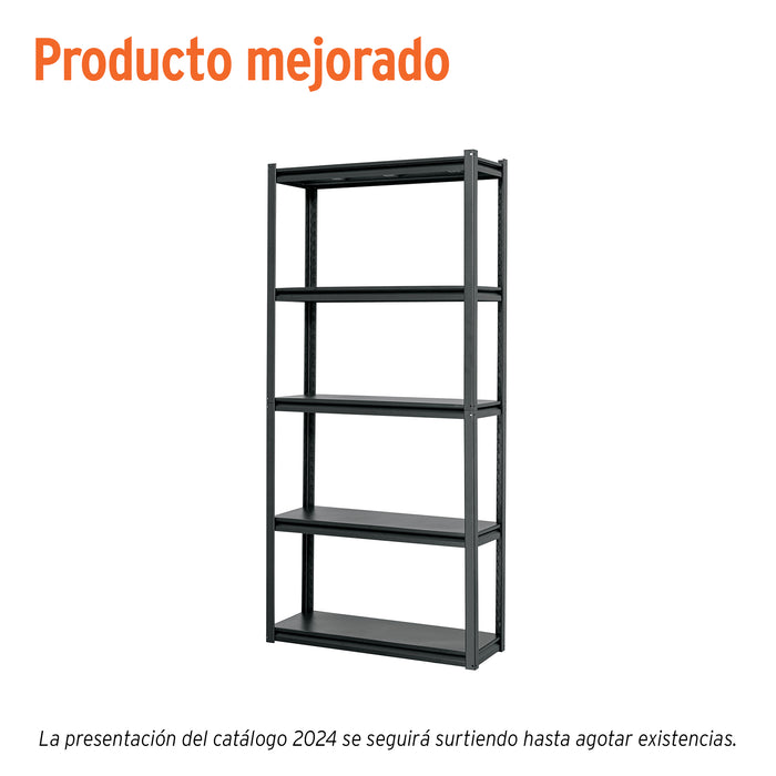 Estante metálico 5 repisas capacidad 80kg, 85x30x180, TRUPER