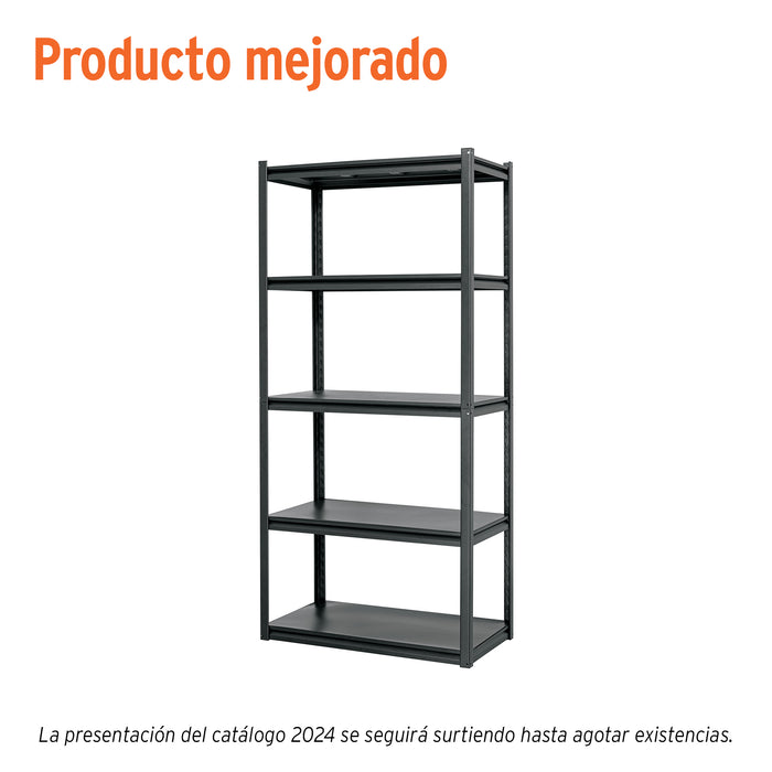 Estante metálico 5 repisas capacidad 80kg, 85x45x180, TRUPER