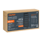 Estante metálico 8 repisas capacidad 80kg, 85x30x180, TRUPER