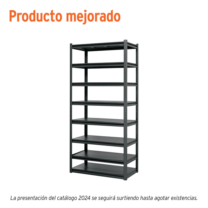 Estante metálico 8 repisas capacidad 80kg, 85x45x180, TRUPER