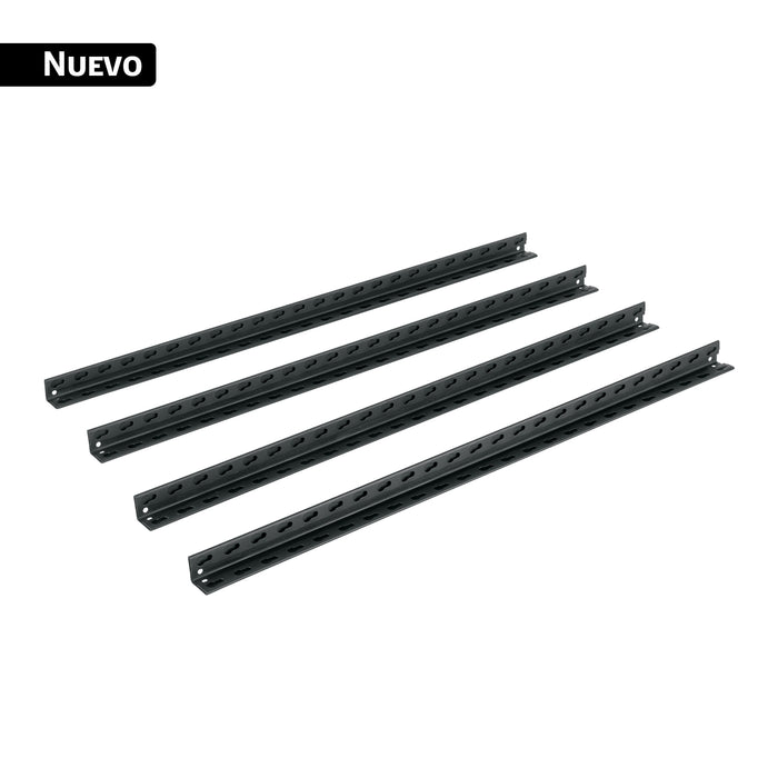 Juego de 8 postes de 90 cm para estante metálico