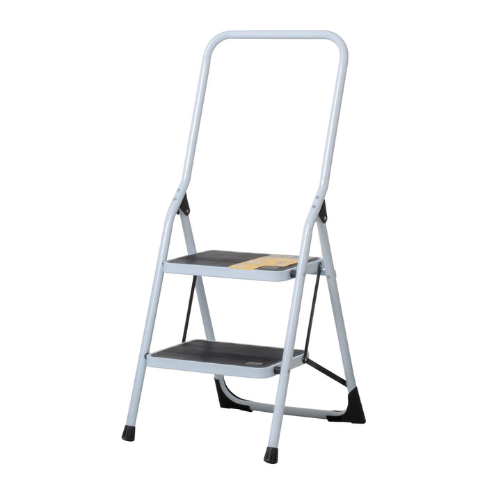 Escalerilla tubular, plegable, 2 peldaños con barandal(DESC)