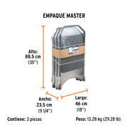 Escalerilla tubular, plegable, 2 peldaños, TRUPER