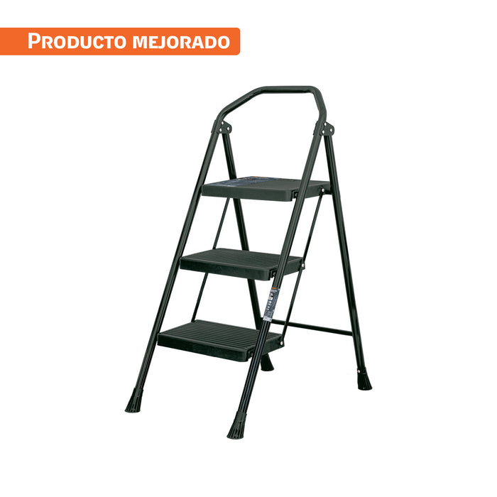 Escalerilla tubular, plegable, 3 peldaños, TRUPER