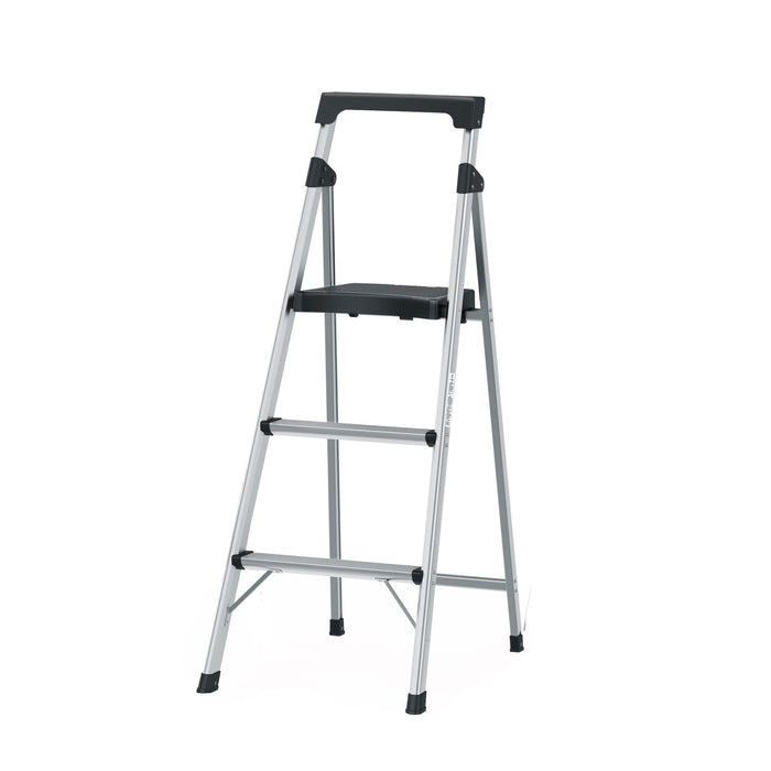 Escalerilla tubular plegable, 3 peldaños, aluminio, TRUPER