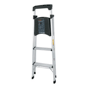 Escalerilla tubular plegable, 3 peldaños, aluminio, TRUPER