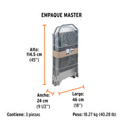 Escalerilla tubular, plegable, 3 peldaños, TRUPER
