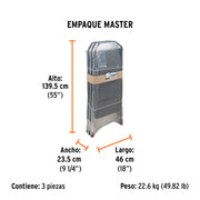 Escalerilla tubular, plegable, 4 peldaños, TRUPER