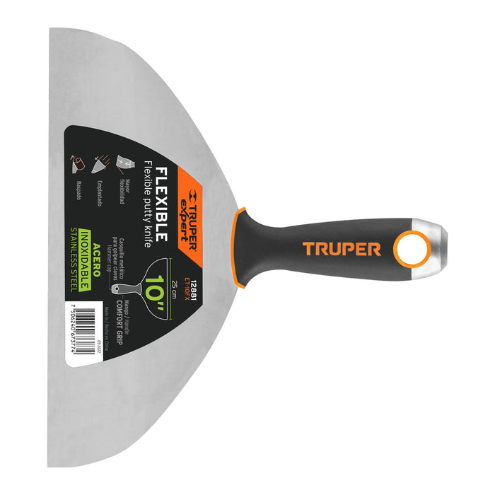Espátula flexible 10' acero inoxidable, Comfort Grip, EXPERT