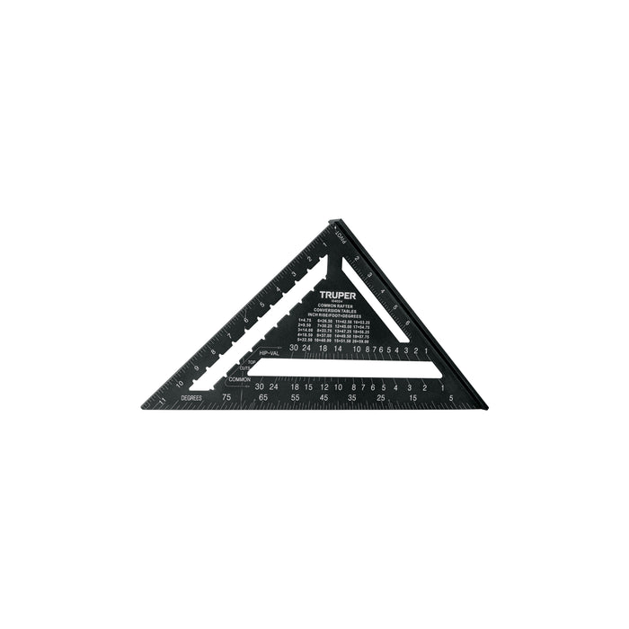Escuadra 12', aluminio color negro, para muro de yeso,TRUPER