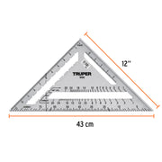 Escuadra 12' de aluminio para muros de yeso, TRUPER