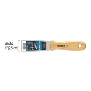 Espátula flexible 1' con mango de madera, TRUPER