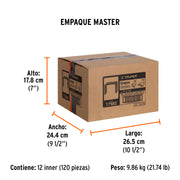 1000 grapas 3/8' corona 11.2 mm, para ET-21, TRUPER
