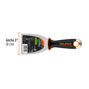Espátula flexible 3' acero inoxidable, Comfort Grip, EXPERT