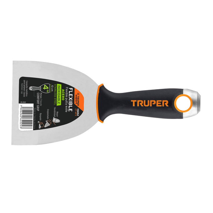 Espátula flexible 4' acero inoxidable, Comfort Grip, EXPERT