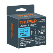 1000 grapas 5/16' corona 10.6mm, para ET-50X, ET-50 y EM-50