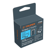 1000 grapas 9/16' corona 10.6 mm, para ET-50X y ET-50,TRUPER