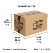 1000 grapas 9/16' corona 10.6 mm, para ET-50X y ET-50,TRUPER