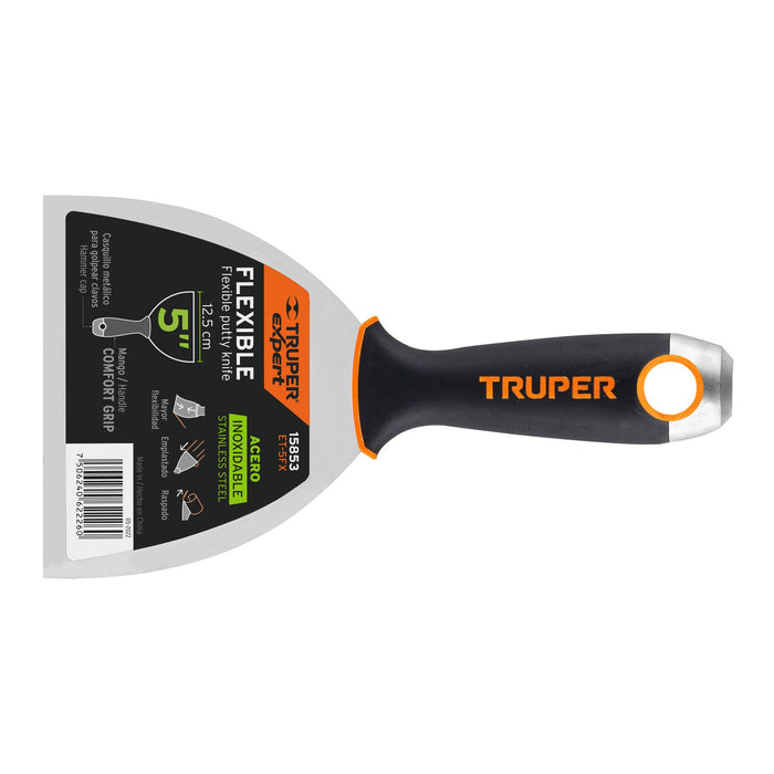Espátula flexible 5' acero inoxidable, Comfort Grip, EXPERT