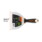 Espátula flexible 6' acero inoxidable, Comfort Grip, EXPERT