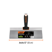 Espátula tapizadora de 12' acero inoxidable, TRUPER EXPERT